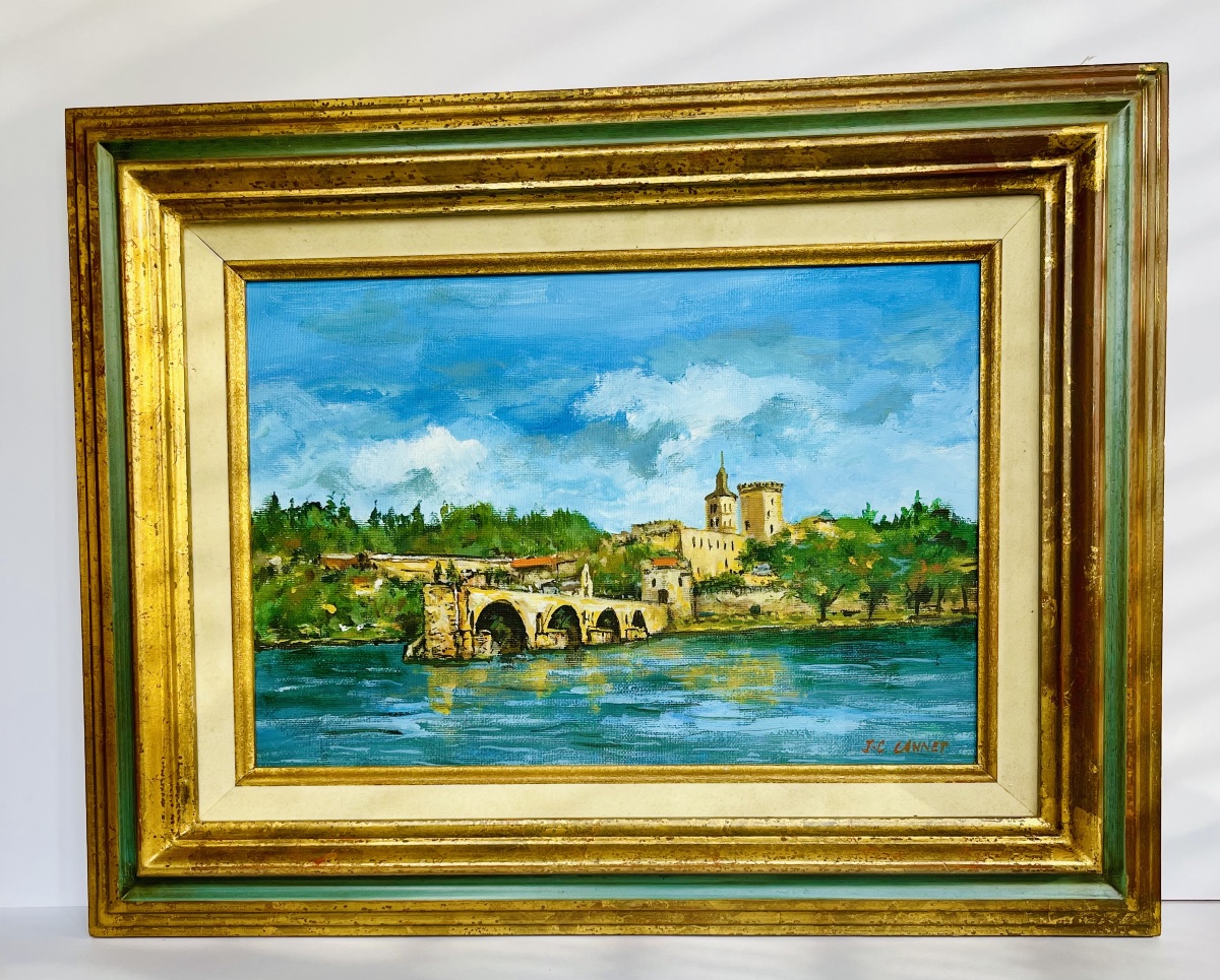 Painting—view Of Avignon—jc Cannet-photo-2